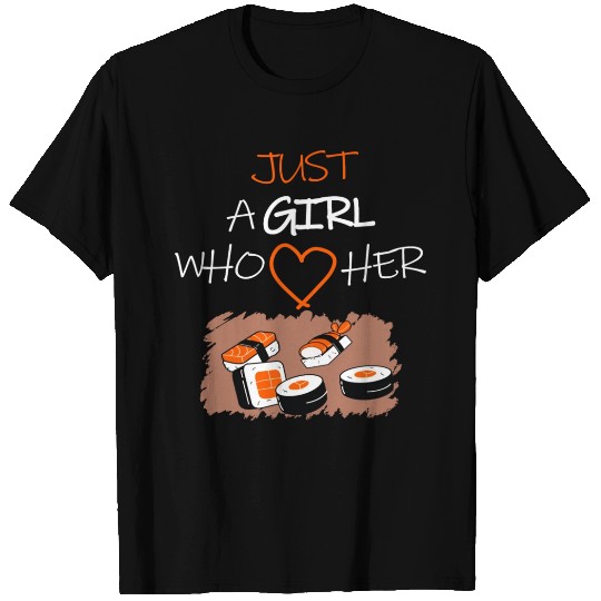 Girl Love Sushi Japanese Food T Shirts