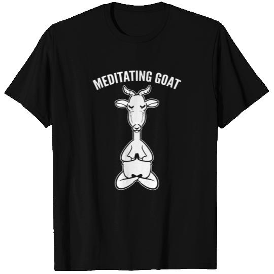 Meditating Goat Meditation Coach T Shirts