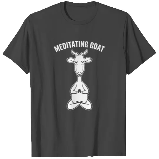 Meditating Goat Meditation Coach T Shirts