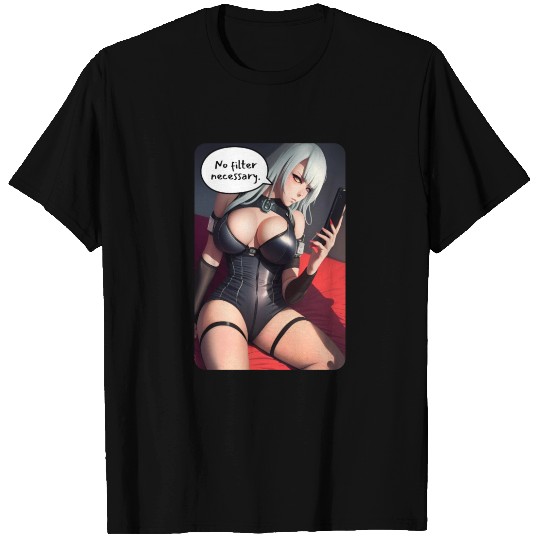 Cyberpunk Waifu Influencer Design 3 T Shirts