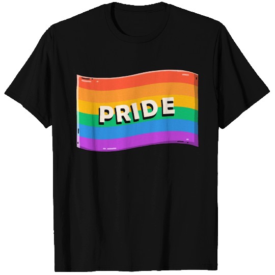 Retro LGBT Pride Flag T Shirts