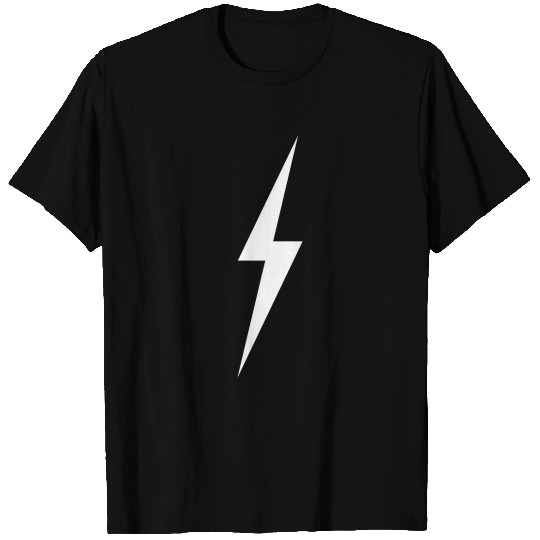 le Lightning Bolt In White T Shirts