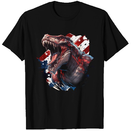 Dinosaur Independence Day2 T Shirts