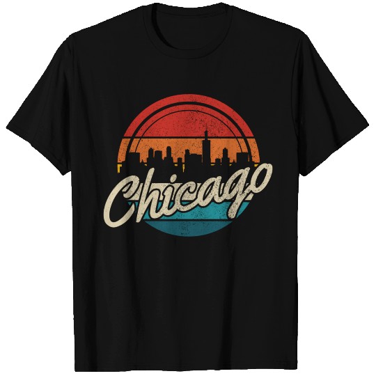 Chicago Skyline Illinois Pride T Shirts
