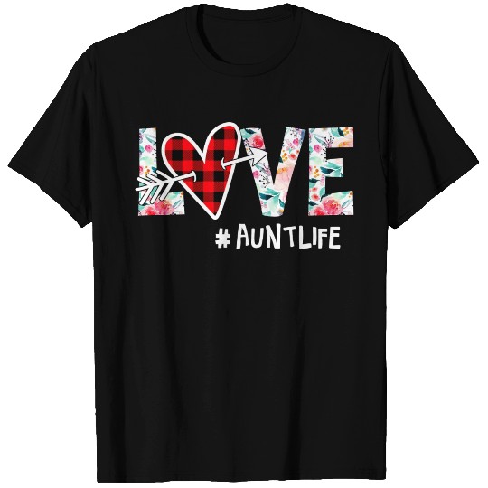 Love Aunt Life Hippie Lover T Shirts