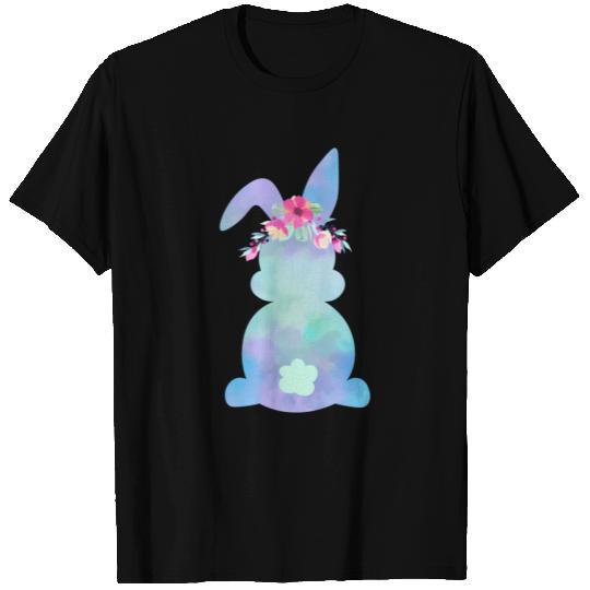 Mommy And Me Tie-Dye Floral Bunny Rabbit Easter T Shirts