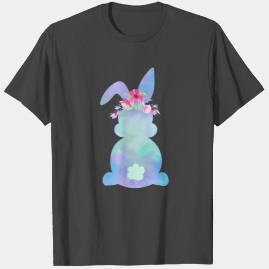 Mommy And Me Tie-Dye Floral Bunny Rabbit Easter T Shirts