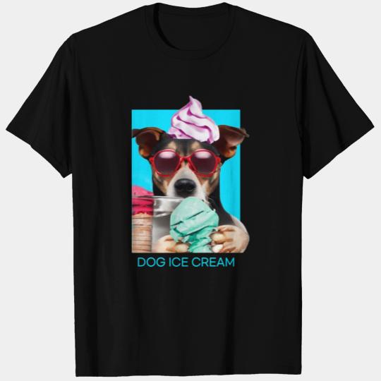 dog ice blue T Shirts
