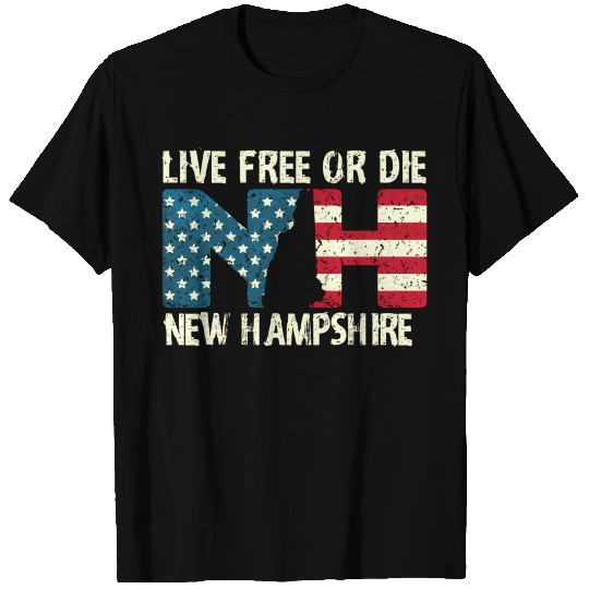 New Hampshire Patriotic Live Free Or Die Product T Shirts