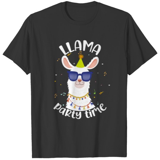 Llama Party Time | Alpaca Llama Party Gifts T Shirts