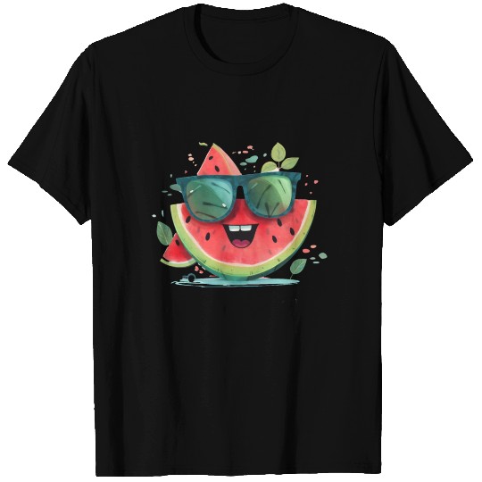 Watermelon Funny Summer Fruit Sunglasses Family T Shirts