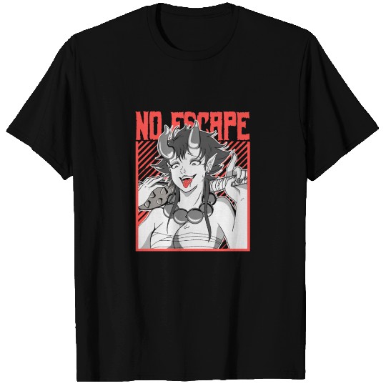 ONI Girl Waifu Aesthetic ANIME WAIFU Material T Shirts