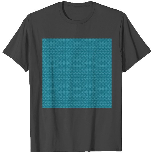 Retro Teal Pattern T Shirts