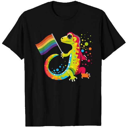Gay Pride Gecko T Shirts