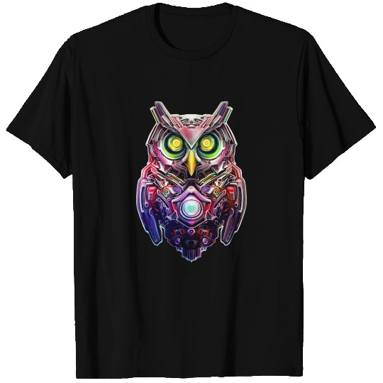 cyberpunk owl. T Shirts
