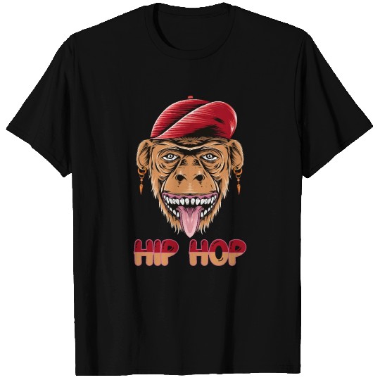 Hip hop monkey head T Shirts