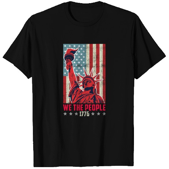 We the people 1776 American Freedom USA Fan T Shirts