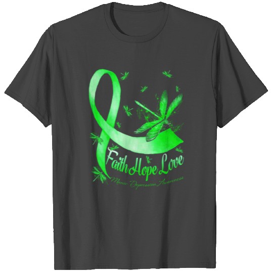 Faith Hope Love Manic Depression Awareness T Shirts
