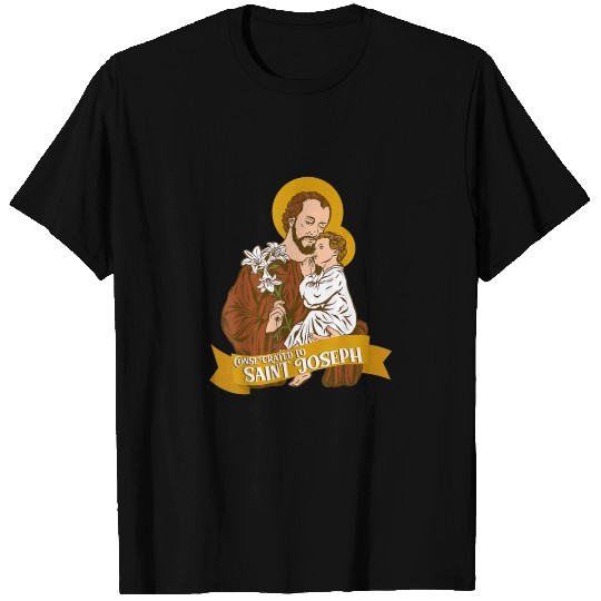 Consecration to St Joseph and Child Jesus Catholic T Shirts