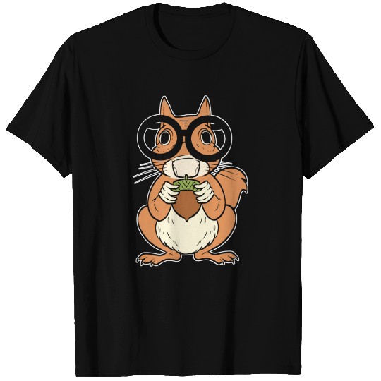 Nerdy Squirrel Nerd Gift T Shirts
