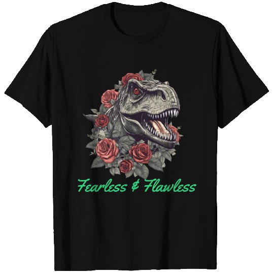 Dinosaur: fearless and flawless T Shirts