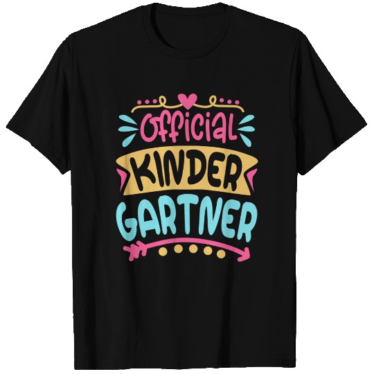 Official Kindergarten Back To School T Shirts