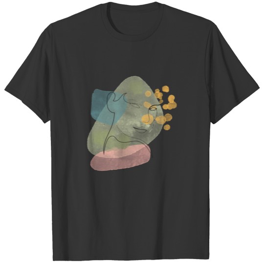 Experience Unique Abstract Art with Woman Face T Shirts