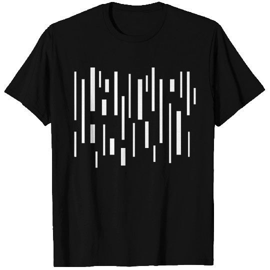 black geometric lines T Shirts