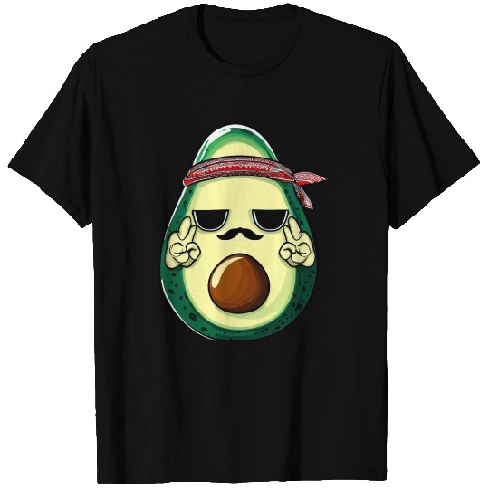Hippie Avocado with Beard T Shirts