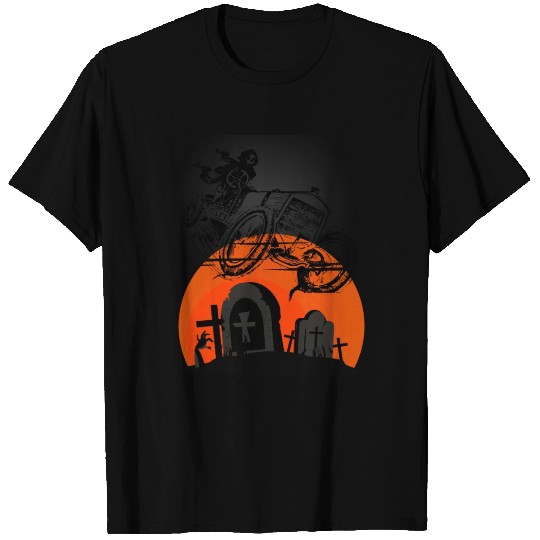 grim reaper on the cemetery T Shirts