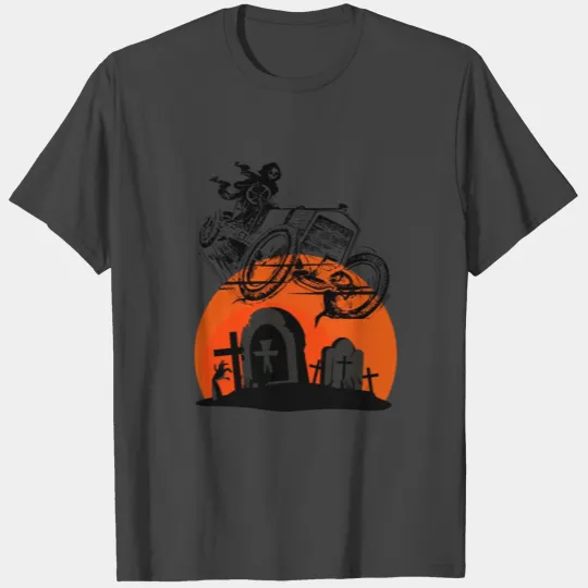 grim reaper on the cemetery T Shirts