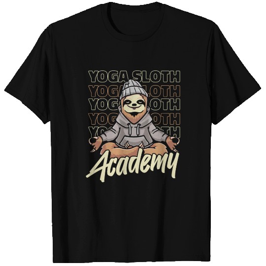 Sloth Academy Sloth Yoga T Shirts