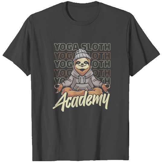 Sloth Academy Sloth Yoga T Shirts