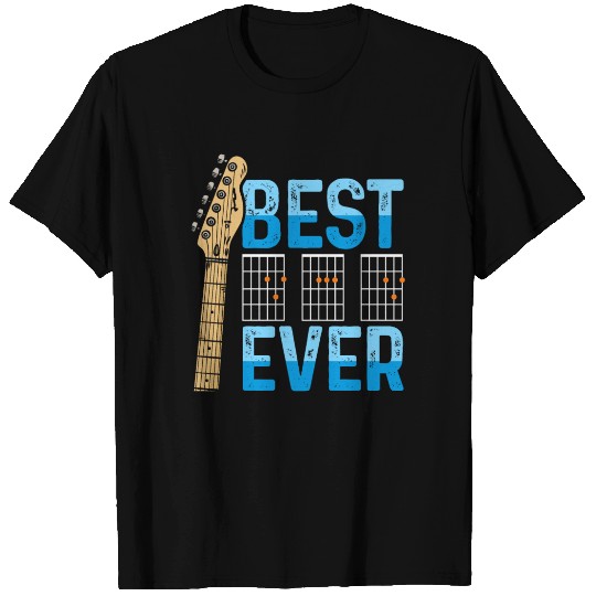 Best Dad Ever Guitarist Father Guitar Musician T Shirts