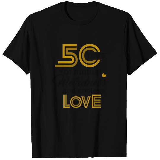 50th Wedding Anniversary Husband Wife Marriage T Shirts