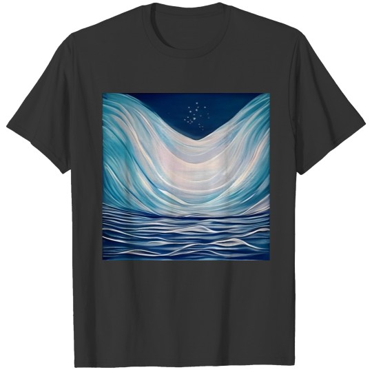 In Waves Abstract Landscape Art Ocean-inspired T Shirts