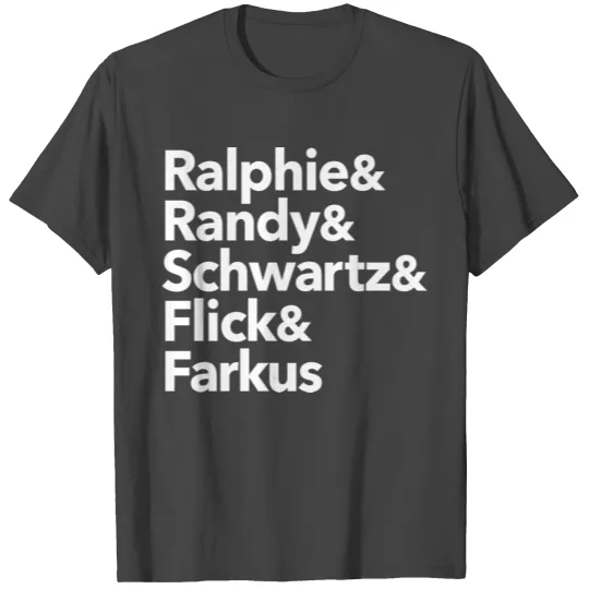 A Christmas Story Roll Call retro T Shirts