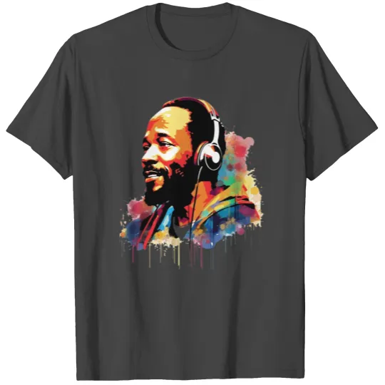 Soulful Marvin Gaye Portrait T Shirts
