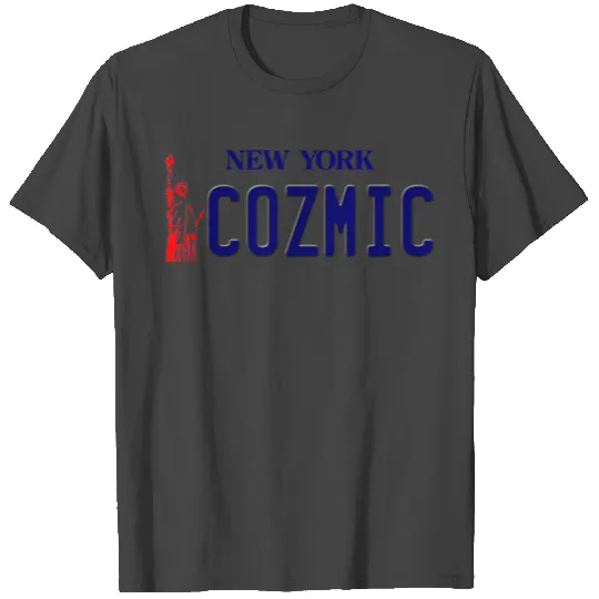 Neil deGrasse Tyson COZMIC license plate T Shirts