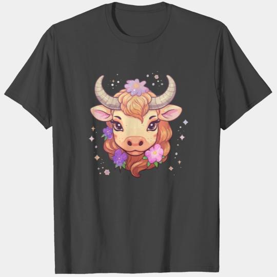 Taurus Zodiac Design - Star Sign Kawaii Taurus T Shirts