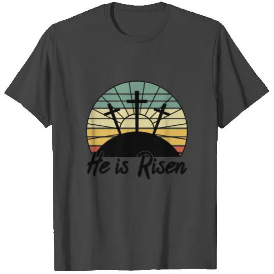 He Is Risen Jesus 70s Easter Religious Christian C T Shirts