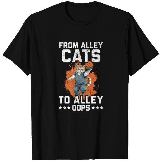 Basketball Cat Basketball Player I Love Basketball T Shirts