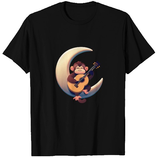 Musical monkey in the crescent T Shirts