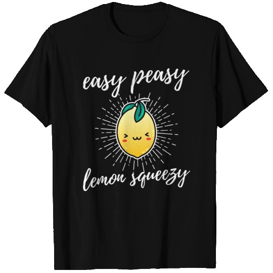 Easy Peasy Lemon Squeezy Cute Kawaii Lemon T Shirts
