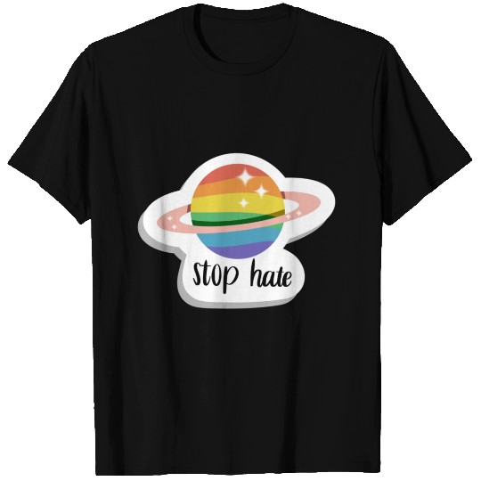 Stop hate - Pride - rainbow T Shirts