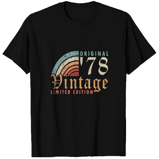 1978 vintage born vintage retro birthday T Shirts