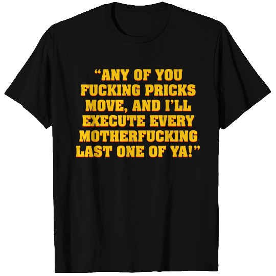 Pulp Fiction quote from Honey Bunny travel T Shirts