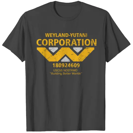 Weyland Yutani USCSS Nostromo Corporation gift T Shirts