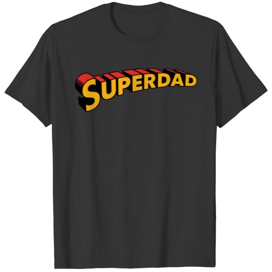 Superdad Retro Super Dad Fathers Day red T Shirts
