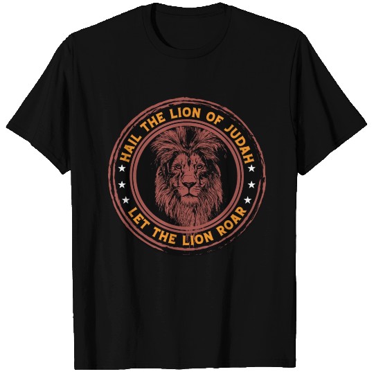 Hail the lion of Judah let the lion roar bible T Shirts